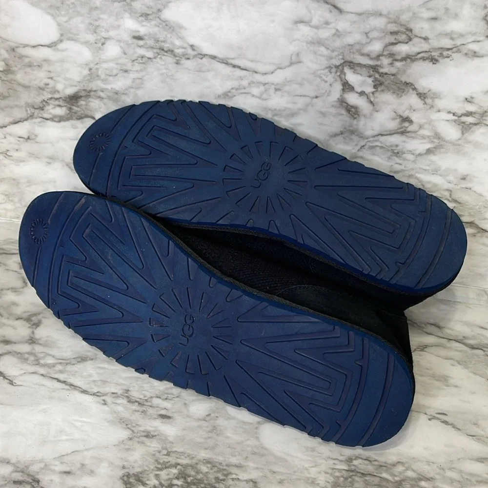 UGG MEN'S Navy Maksim HyperWeave Knitted Chukka Shoes Size 15 US